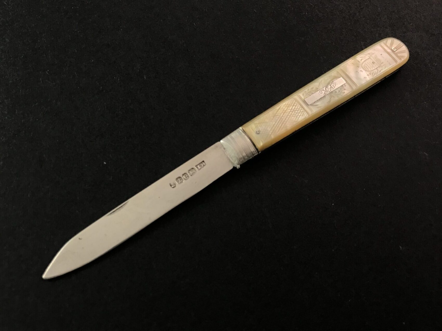 Joseph Nowill pocket fruit knife, 1828 - Image 4