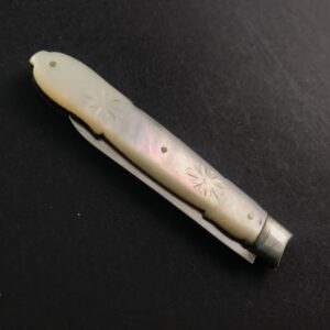 Pocket fruit knife by John Yeomans Cowlishaw of Sheffield, 1895