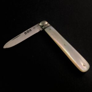 Pocket fruit knife by Charles William Fletcher of Sheffield, 1910