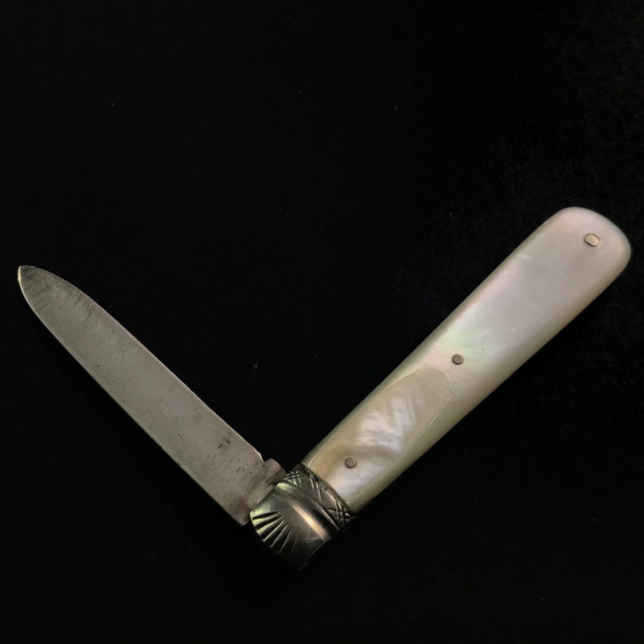Pocket fruit knife by Charles William Fletcher of Sheffield, 1910 - Image 4