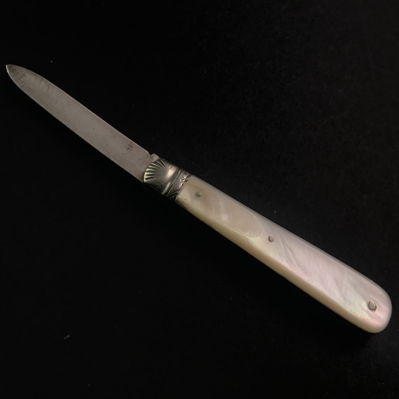 Pocket fruit knife by Charles William Fletcher of Sheffield, 1910 - Image 6