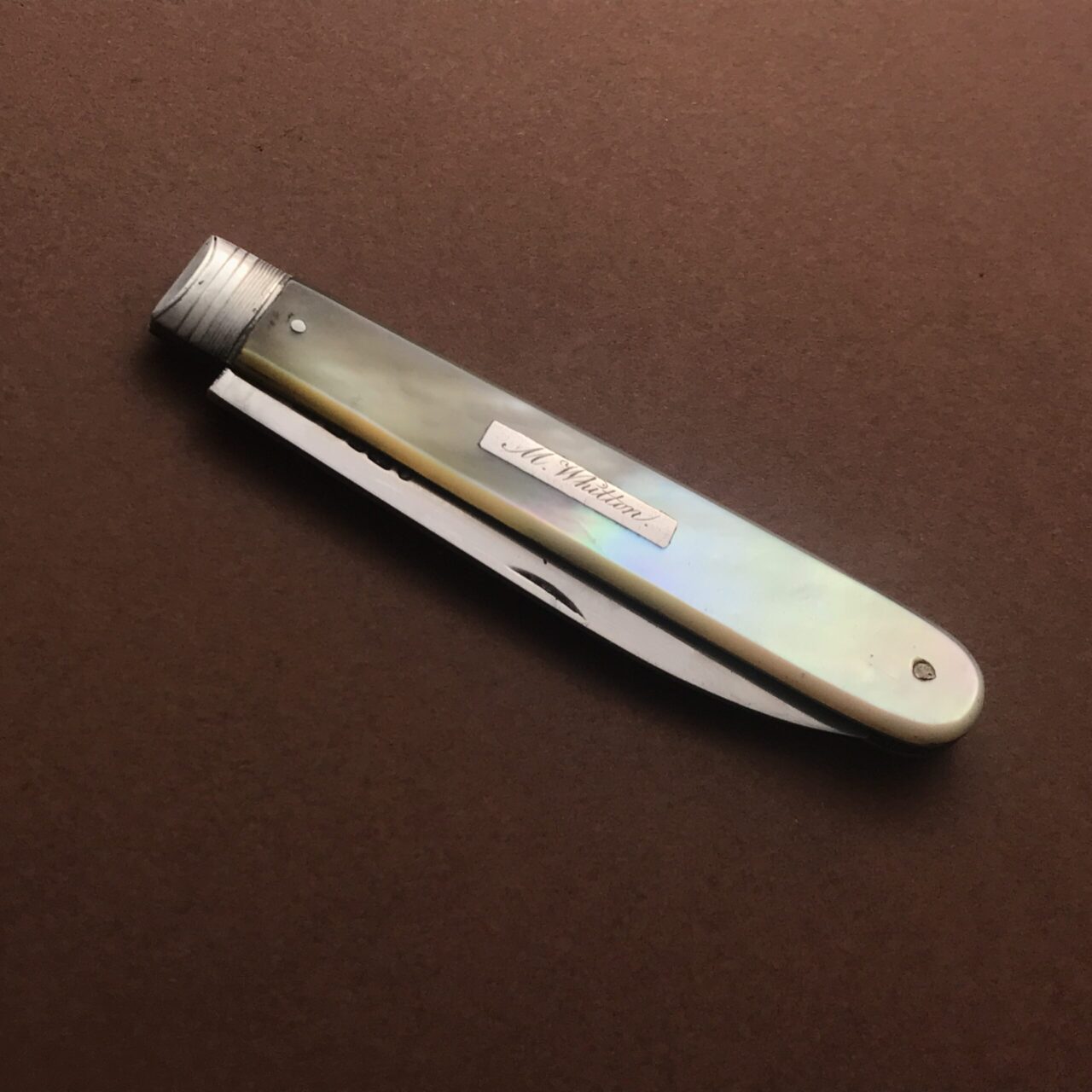 Superb pocket fruit knife by Joseph Law, 1830