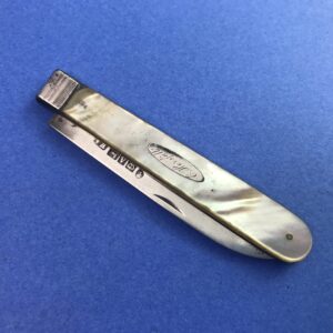 Henry Atkin silver and mother-of-pearl pocket fruit knife, 1844