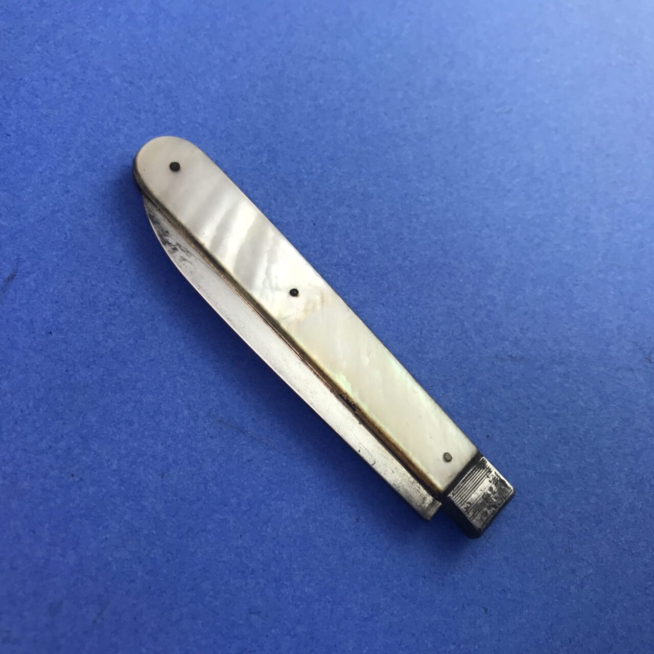 Henry Atkin silver and mother-of-pearl pocket fruit knife, 1844