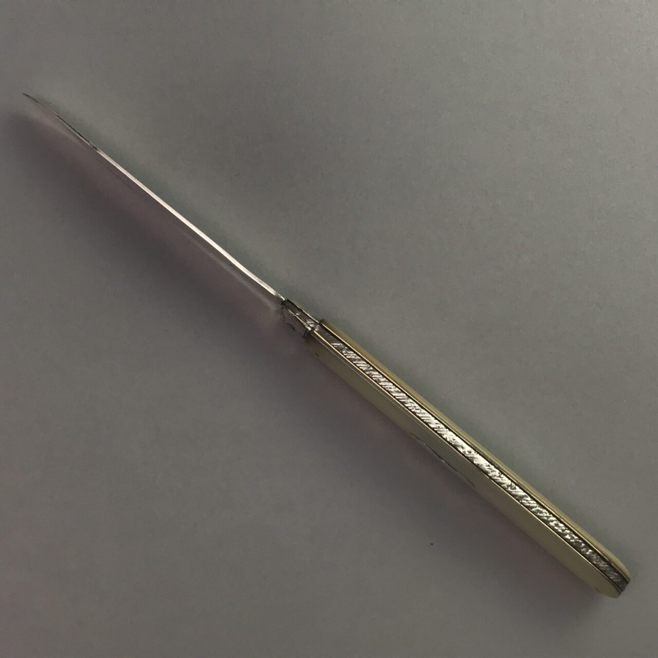 Very large Georgian pocket fruit knife with silver blade 1798 - 1813 - Image 7