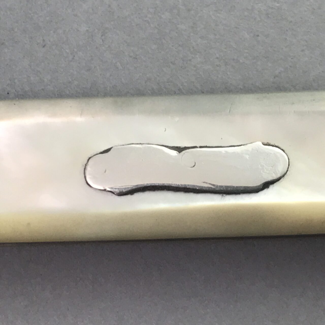 Very large Georgian pocket fruit knife with silver blade 1798 - 1813 - Image 9