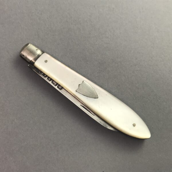 Pocket Fruit knife by Arthur Staniforth of Sheffield, 1915 - Image 8