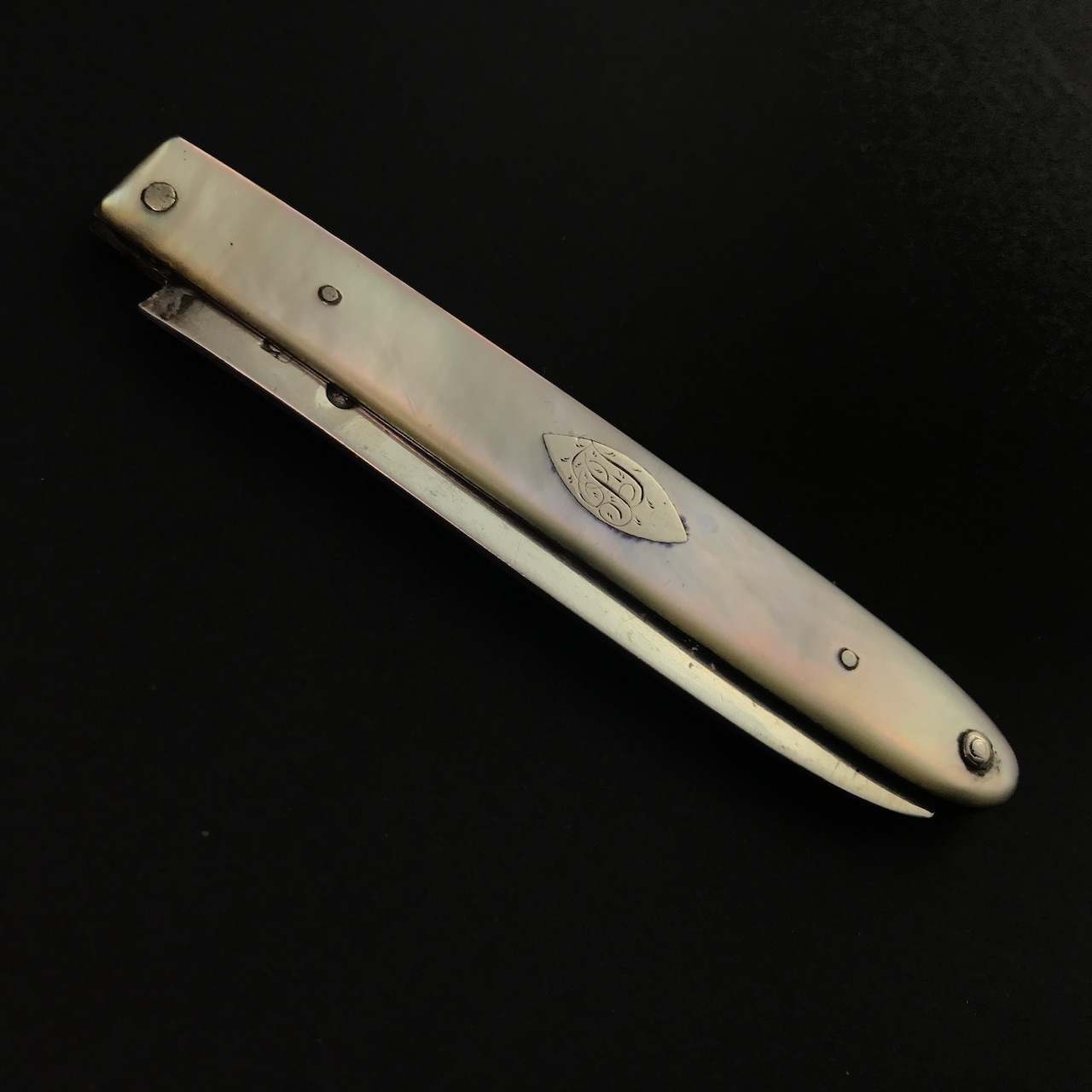 George III pocket fruit knife 1805 - Image 3