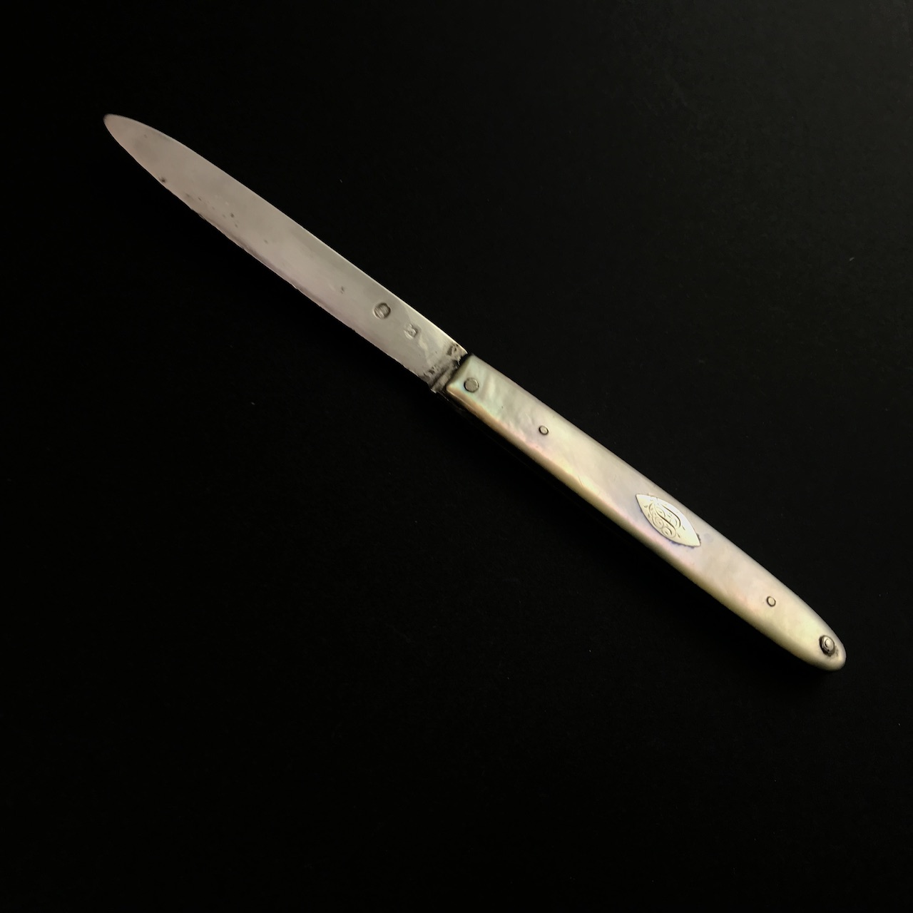 George III pocket fruit knife 1805 - Image 9