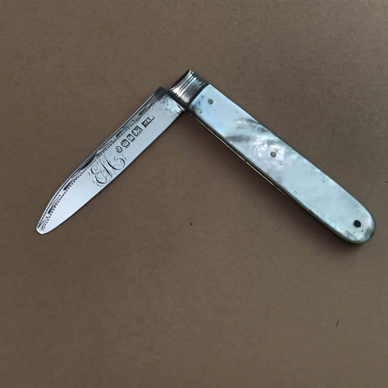 Rare Hardy Bell & Company pocket fruit knife, 1832 - Image 6