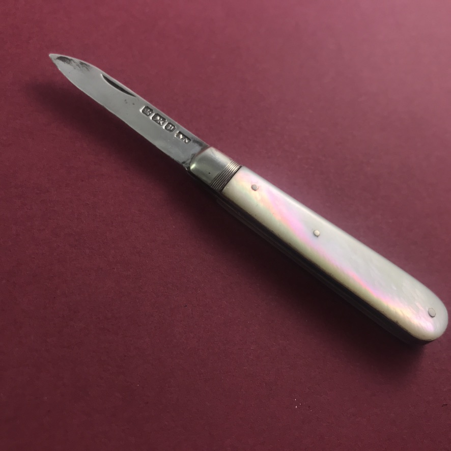 William Needham pocket fruit knife, 1907