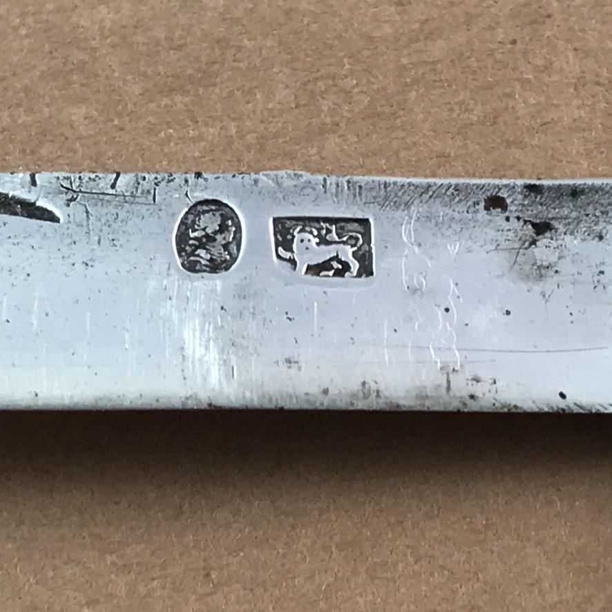 Georgian wharncliffe-bladed pocket fruit knife probably by Joseph Rodgers, c.1797 - Image 10