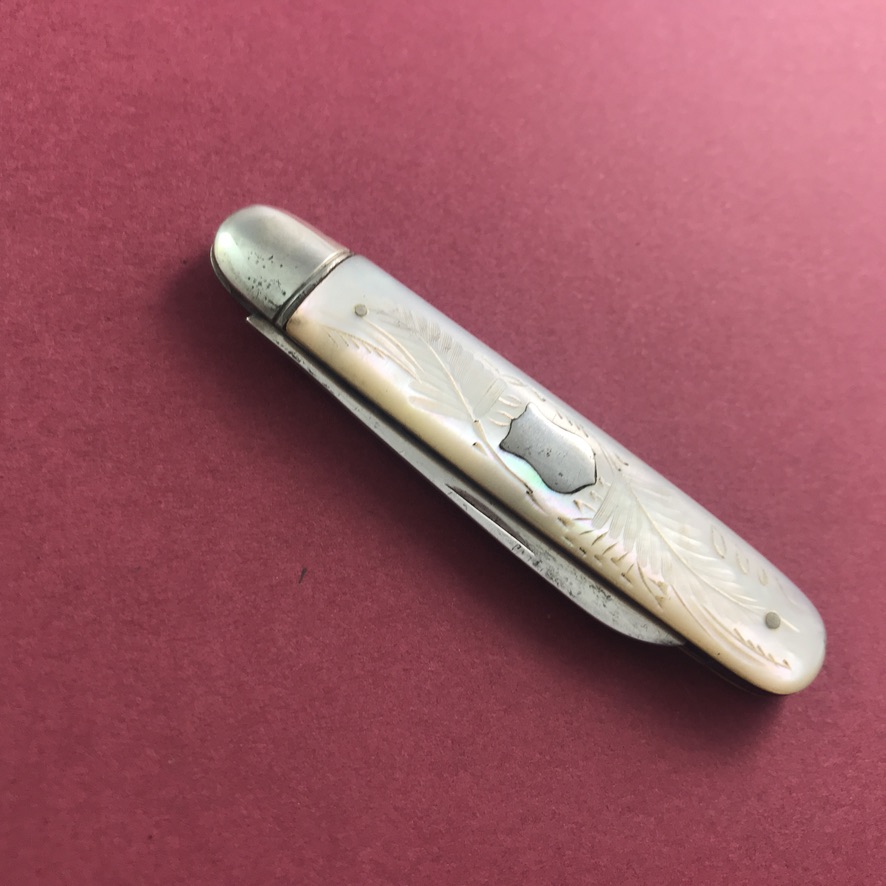 Pocket fruit knife by James Fenton of Birmingham, 1907 - Image 7