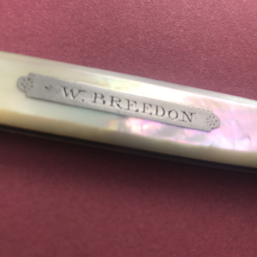 Georgian silver-bladed pocket fruit knife c. 1795 - Image 5