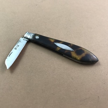 Georgian wharncliffe-bladed pocket fruit knife probably by Joseph Rodgers, c.1797 - Image 14