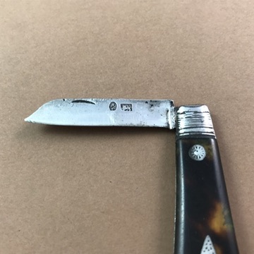Georgian wharncliffe-bladed pocket fruit knife probably by Joseph Rodgers, c.1797 - Image 8