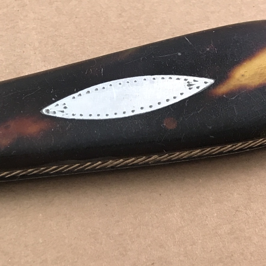 Georgian wharncliffe-bladed pocket fruit knife probably by Joseph Rodgers, c.1797 - Image 12