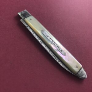 Georgian silver-bladed pocket fruit knife c. 1795