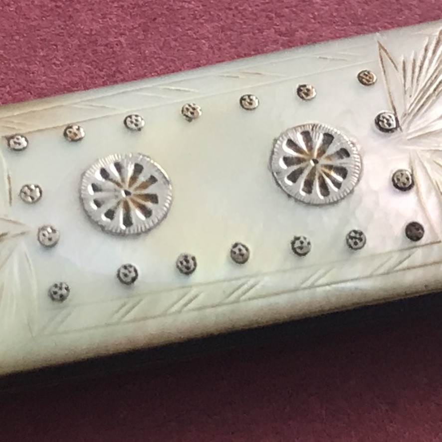 Georgian silver-bladed pocket fruit knife, 1816 - Image 6