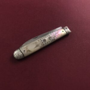 Georgian silver-bladed pocket fruit knife, 1816